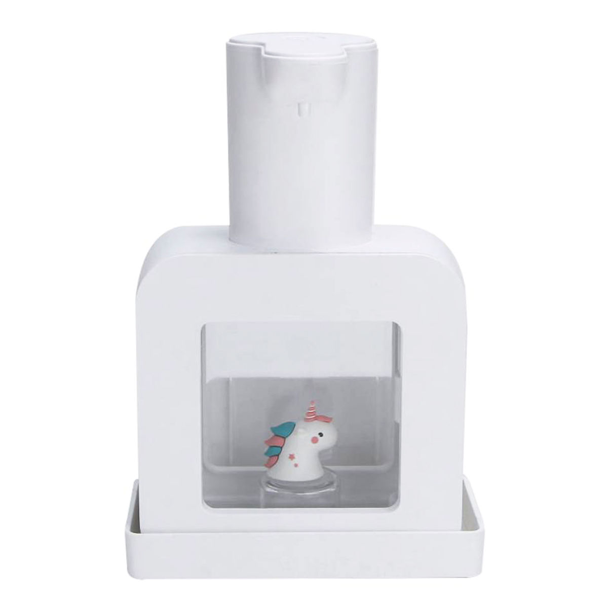 Dispensador de jabón automático plástico con soporte, adhesivo y cargador skäb