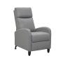 SILLON RECLINABLE INDIVIDUAL CON TAPIZADO DE TELA GRIS