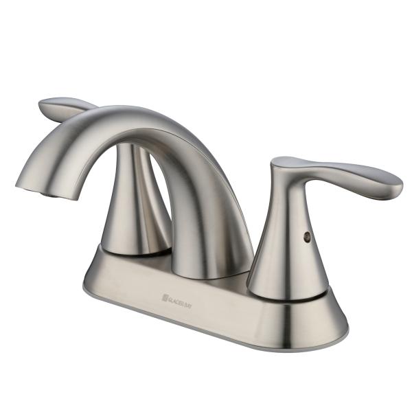 MEZCLADORA DE BAÑO 4" CENTERSET NIQUEL