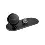 CARGADOR 3 EN 1 BASE MAGNÉTICA INALÁMBRICA NEGRO