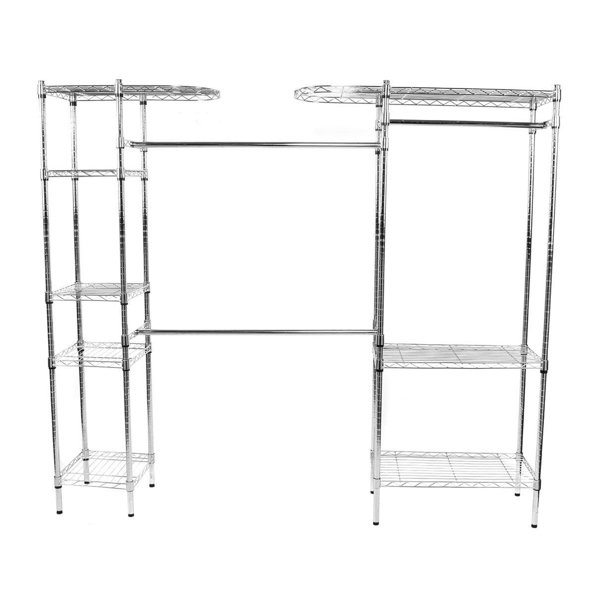 Organizador para clóset de acero 207 x 35.2 x 183 cm cromo