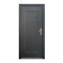 PUERTA DE SEGURIDAD ROMA IZQUIERDA 95 X 215 CM GRIS OXFORD 13 PASADORES PINTURA AUTOMOTRIZ
