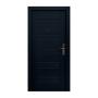PUERTA DE SEGURIDAD G2 LISBOA IZQUIERDA 95 X 215 CM NEGRO TEXTURIZADO 11 PASADORES PINTURA AUTOMOTRIZ