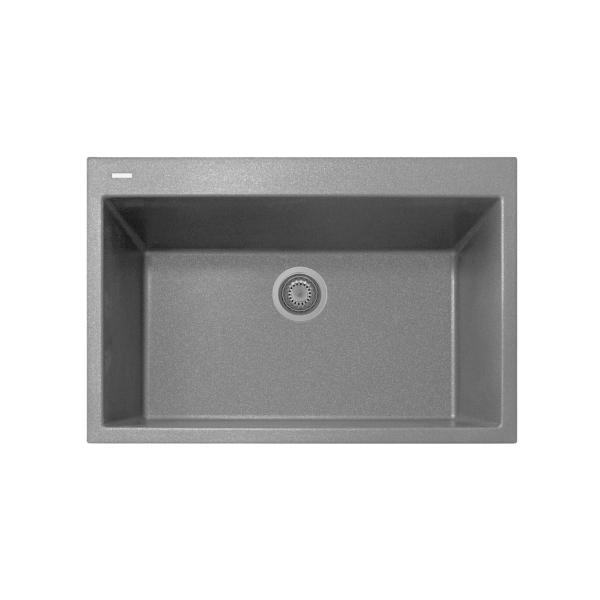 TARJA DE CUARZO 2 TINAS 76X50X20 COLOR TITANIUM