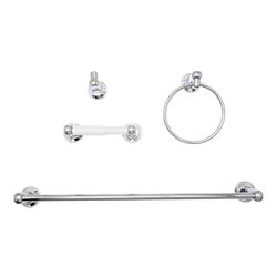 JUEGO DE ACCESORIOS PARA BAÑO FONTANERY ACABADO CROMO 4 PIEZAS