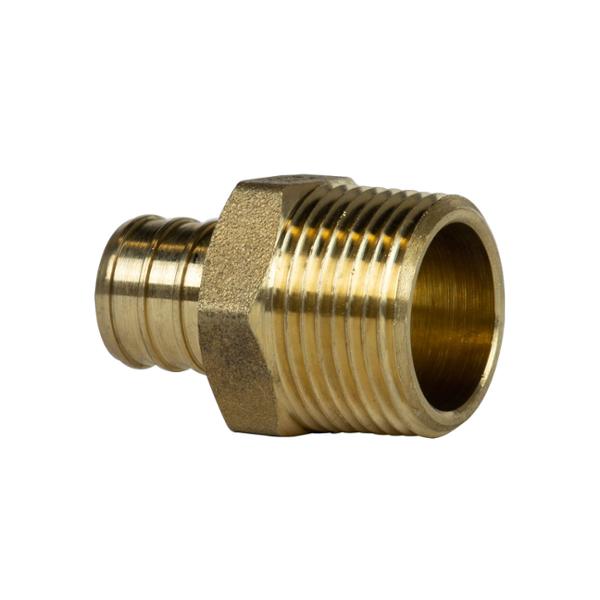 ADAPTADOR MACHO ESPIGA LATÓN 1/2 X 1/2 MNPT