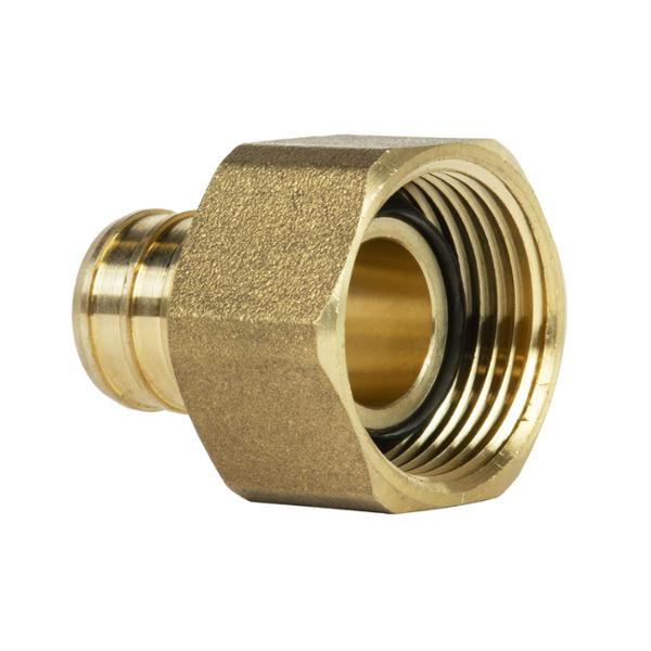 COPLE ESPIGA LATÓN CON TUERCA 3/4 X 3/4 FNPT