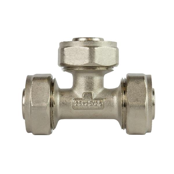 TEE 3/4 X 3/4 X 3/4 DE PULGADA PLATA COFLEX