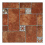 PISO CERÁMICO COLISEO 44 X 44 CM CAFÉ CLARO TIPO RÚSTICO CAJA CON 1.74 M2