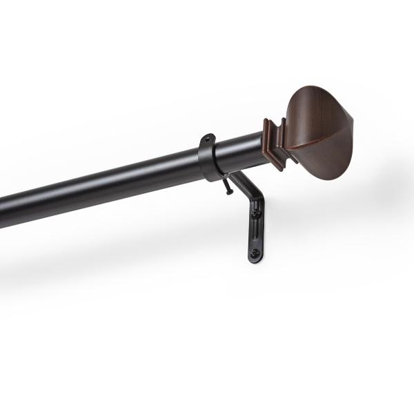 CORTINERO EXTENSIBLE PARA VENTANA BULB 1.68-3.05 M COLOR CAFÉ