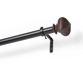 CORTINERO EXTENSIBLE PARA VENTANA BULB 1.68-3.05 M COLOR CAFÉ