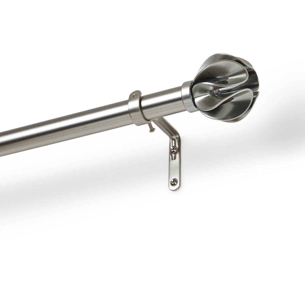 Cortinero blossom 7 cm x 3.05 m x 7 cm plata