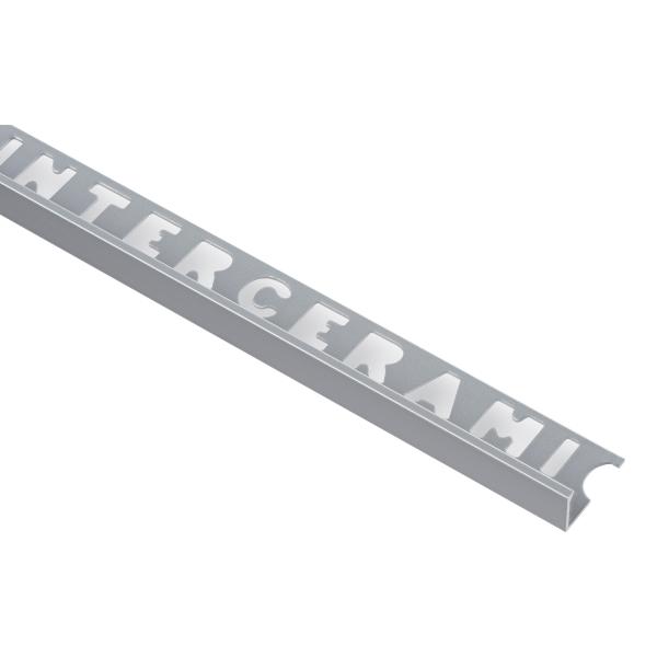 PERFIL DE ALUMINIO LINEAL PLATA MATE 10MM