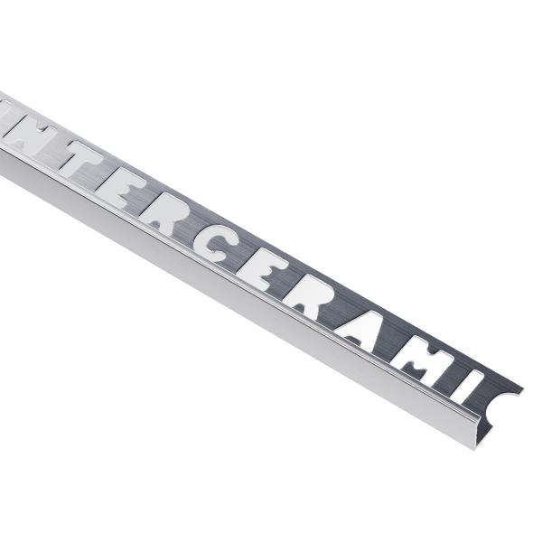 PERFIL DE ALUMINIO LINEAL PLATA BRILLANTE 10MM