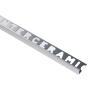 PERFIL DE ALUMINIO LINEAL PLATA BRILLANTE 10MM