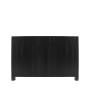 CABECERA PARA CAMA TAMAÑO KING Y QUEEN SIZE COLOR NEGRO CON RELIEVES DECORATIVOS VERTICALES