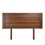 CABECERA DE CAMA KING SIZE COLOR NOGAL CON ESTRUCTURA DE MADERA INDUSTRIAL