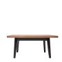 MESA DE CENTRO RECTANGULAR NEGRO Y NOGAL CON TABLERO DE MDF Y PATAS DE MADERA DE PINO MACIZA