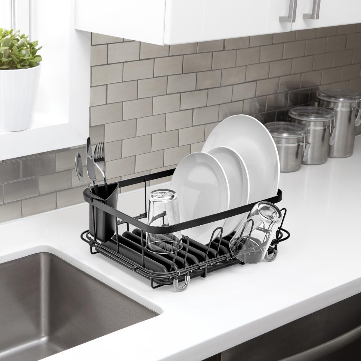 Escurridor de platos float negro