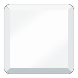 ESPEJO DECORATIVO CUADRADO CON BISEL DE LUJO DE 30 CM X 30 CM