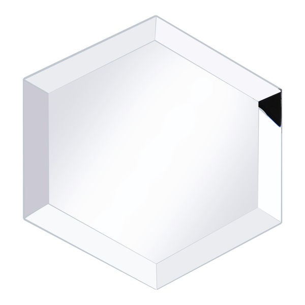 ESPEJO DECORATIVO HEXAGONAL DE 30 CM X 26 CM