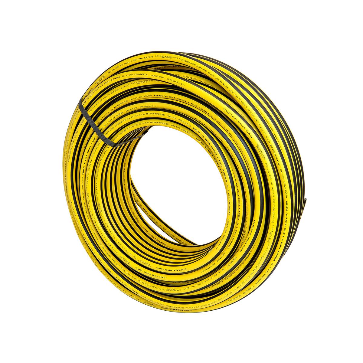 Tubería multicapa para gas lp y natural 1/2 pulgada x 50 m multicolor coflex