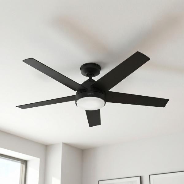 VENTILADOR DE TECHO SKYFLOW 52" LED INTEGRADO PARA INTERIOR/EXTERIOR NEGRO