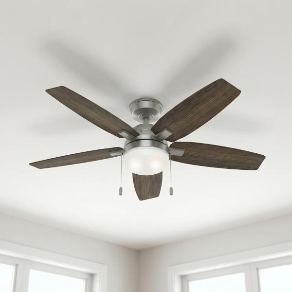 VENTILADOR DE TECHO ANTERO 52" PARA INTERIOR PLATA