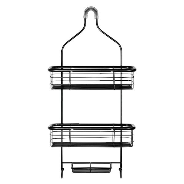 ORGANIZADOR PARA REGADERA NEGRO MATE