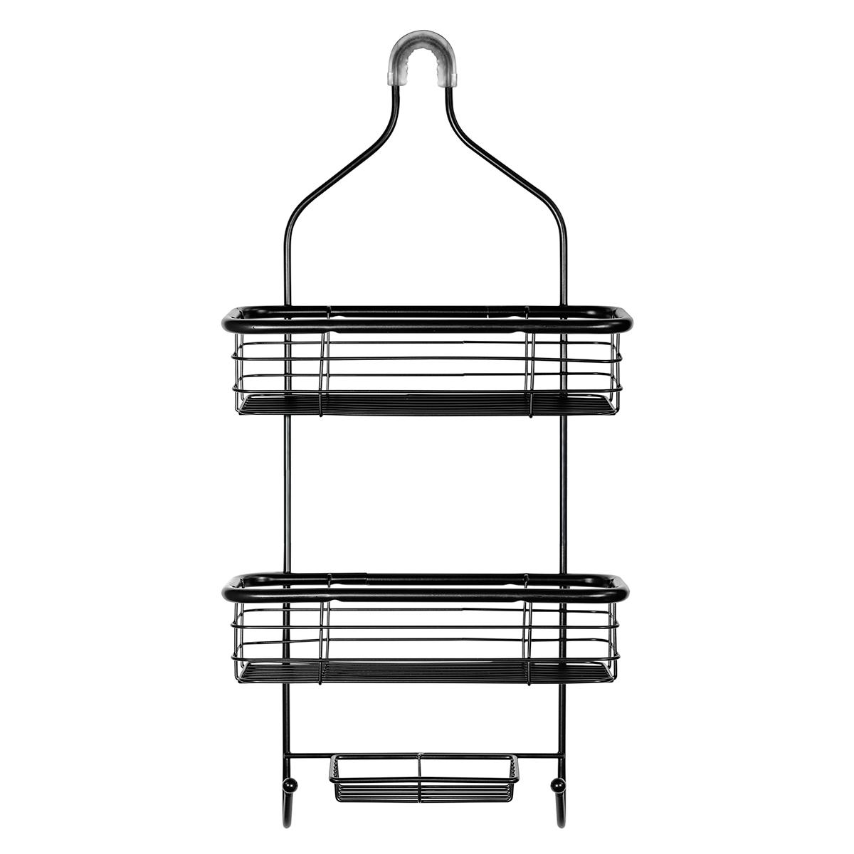 Organizador para regadera negro mate