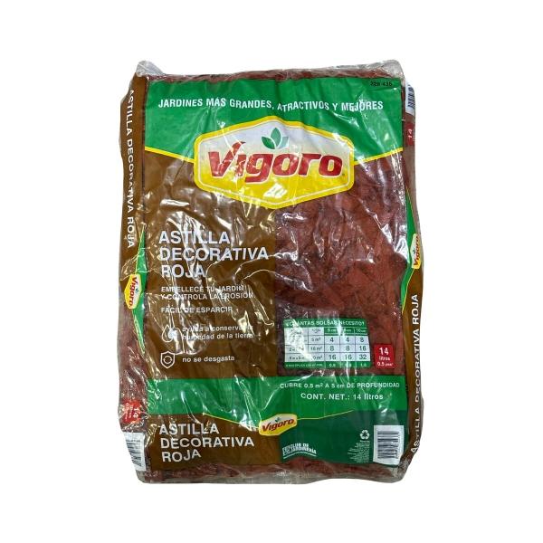 MULCH DE MADERA ROJO 14 L