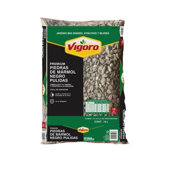 PIEDRA NEGRA PULIDA DE MARMOL 10 KG