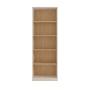 Librero Color Beige y Roble de 5 Módulos con Estructura de Madera MDF