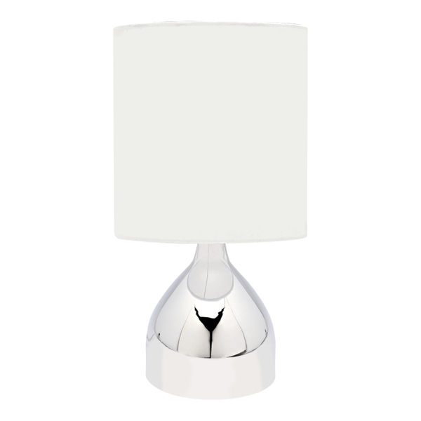 LÁMPARA DE MESA TOUCH CONTROL 30 x 14.8 CM CROMO