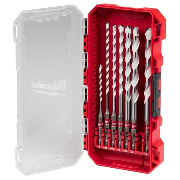 KIT DE BROCAS DE METAL MILWAUKEE 7 PIEZAS SHOCKWAVE | The Home Depot México