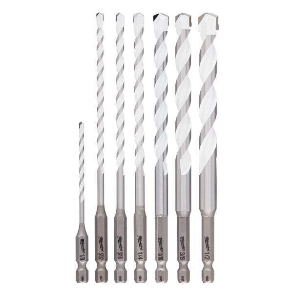 KIT DE BROCAS DE METAL MILWAUKEE 7 PIEZAS SHOCKWAVE