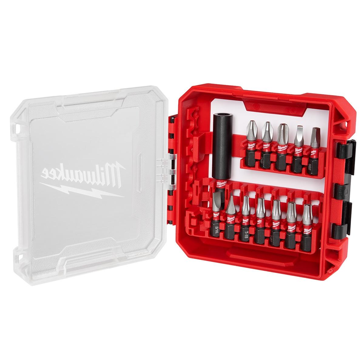 Kit de puntas destornilladoras milwaukee 13 piezas shockwave