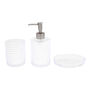 SET DE 3 ACCESORIOS DE BAÑO CRISTAL SKAB