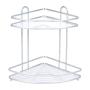 ORGANIZADOR PARA BAÑO ESQUINERO CROMO 2 NIVELES