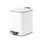 BOTE DE BASURA CON PEDAL 6L BLANCO