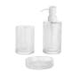 ACCESORIOS DE BAÑO 3 PIEZAS BLANCO