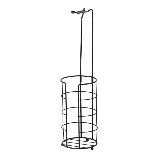 ORGANIZADOR DE PAPEL HIGIENICO PARA 4 ROLLOS NEGRO SKAB