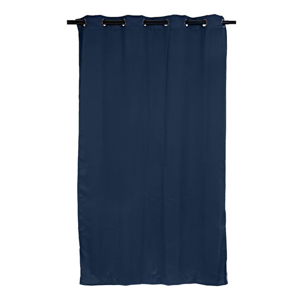 CORTINA BLACKOUT CON ARILLOS AZUL 213 X 135 CM 2 PIEZAS