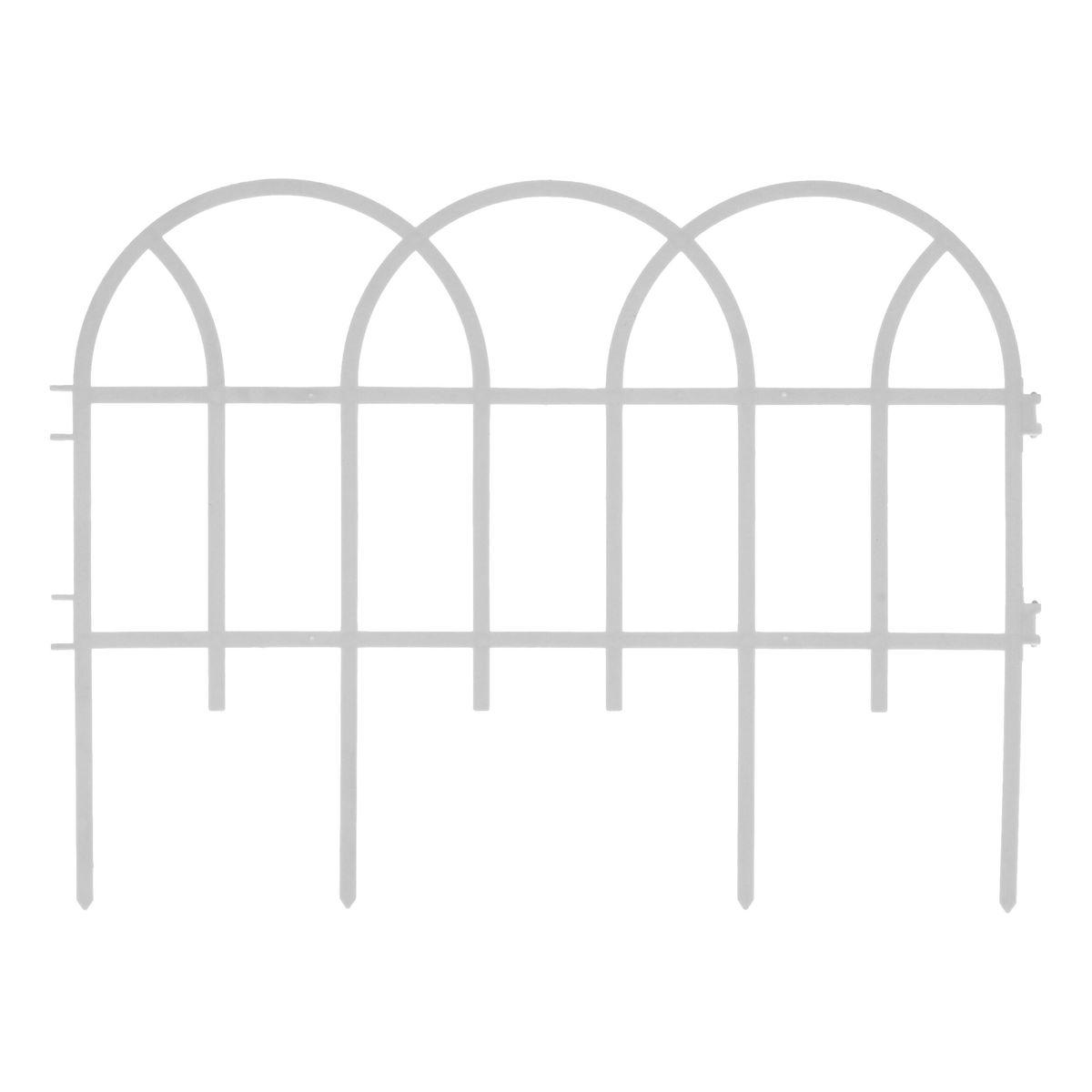 Cerca de plástico para jardín sherwood 46.5 x 34 cm 5 piezas