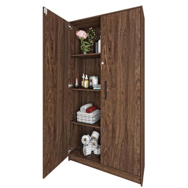 GABINETE CON CHAPA DE SEGURIDAD NOGAL