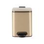 BOTE DE BASURA CON PEDAL 6L DORADO