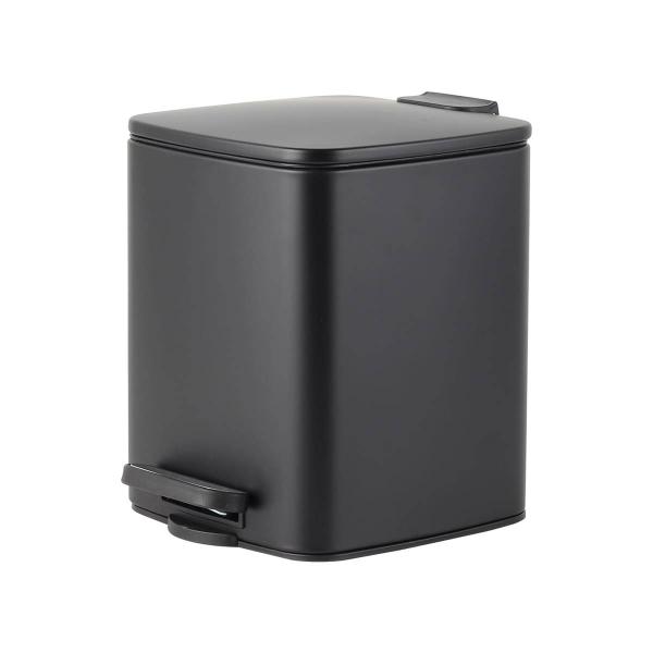 BOTE DE BASURA CON PEDAL 6L NEGRO