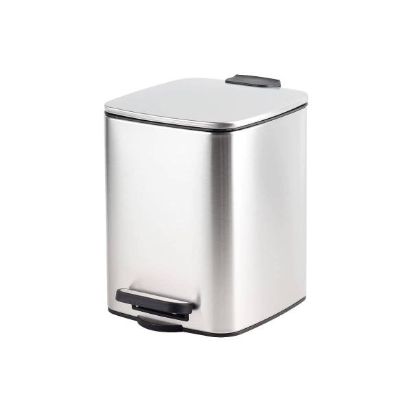 BOTE DE BASURA CON PEDAL 6L SATINADO