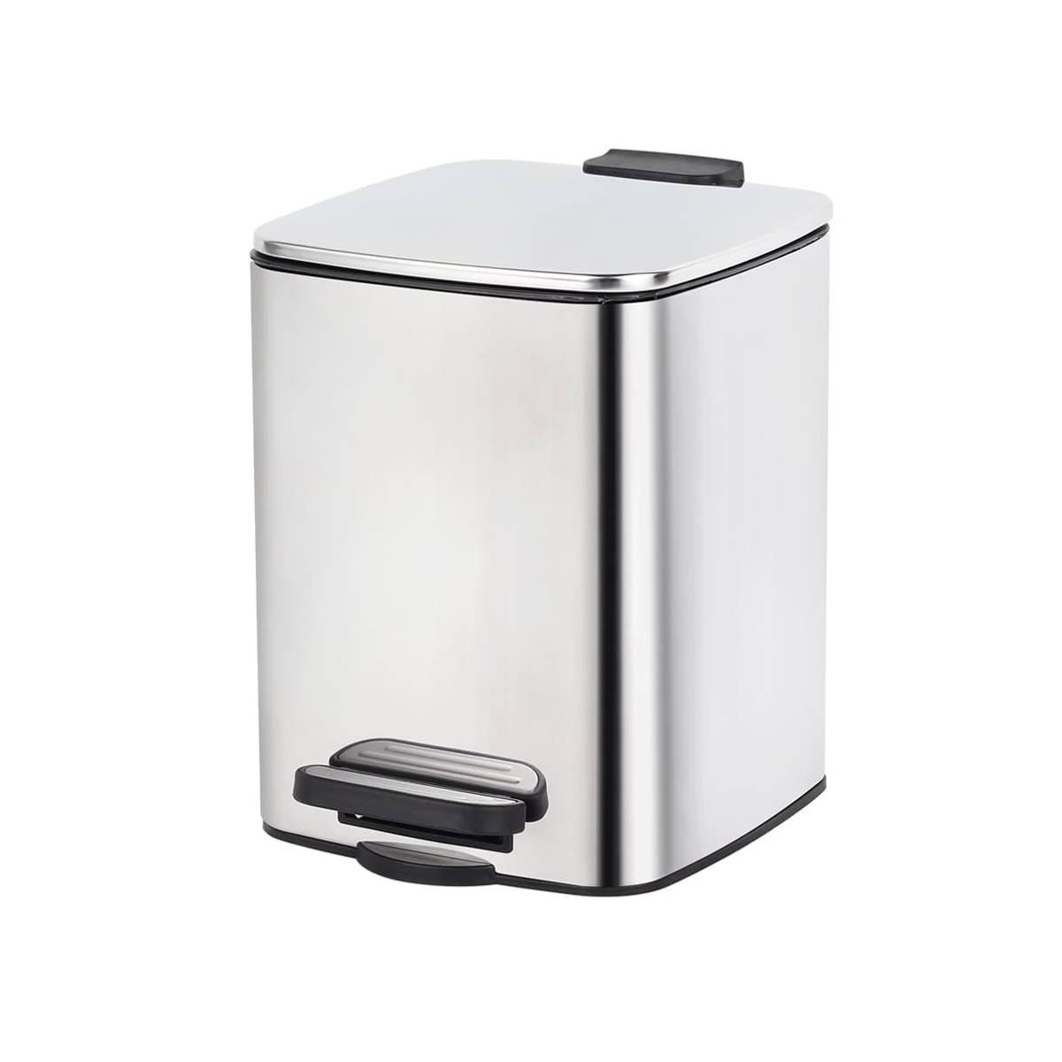 Bote de basura 6l cromo