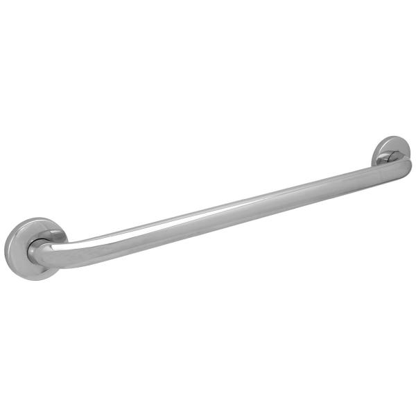 BARRA DE SEGURIDAD DE ACERO INOXIDABLE DE 1.25"X30" ACABADO CROMO